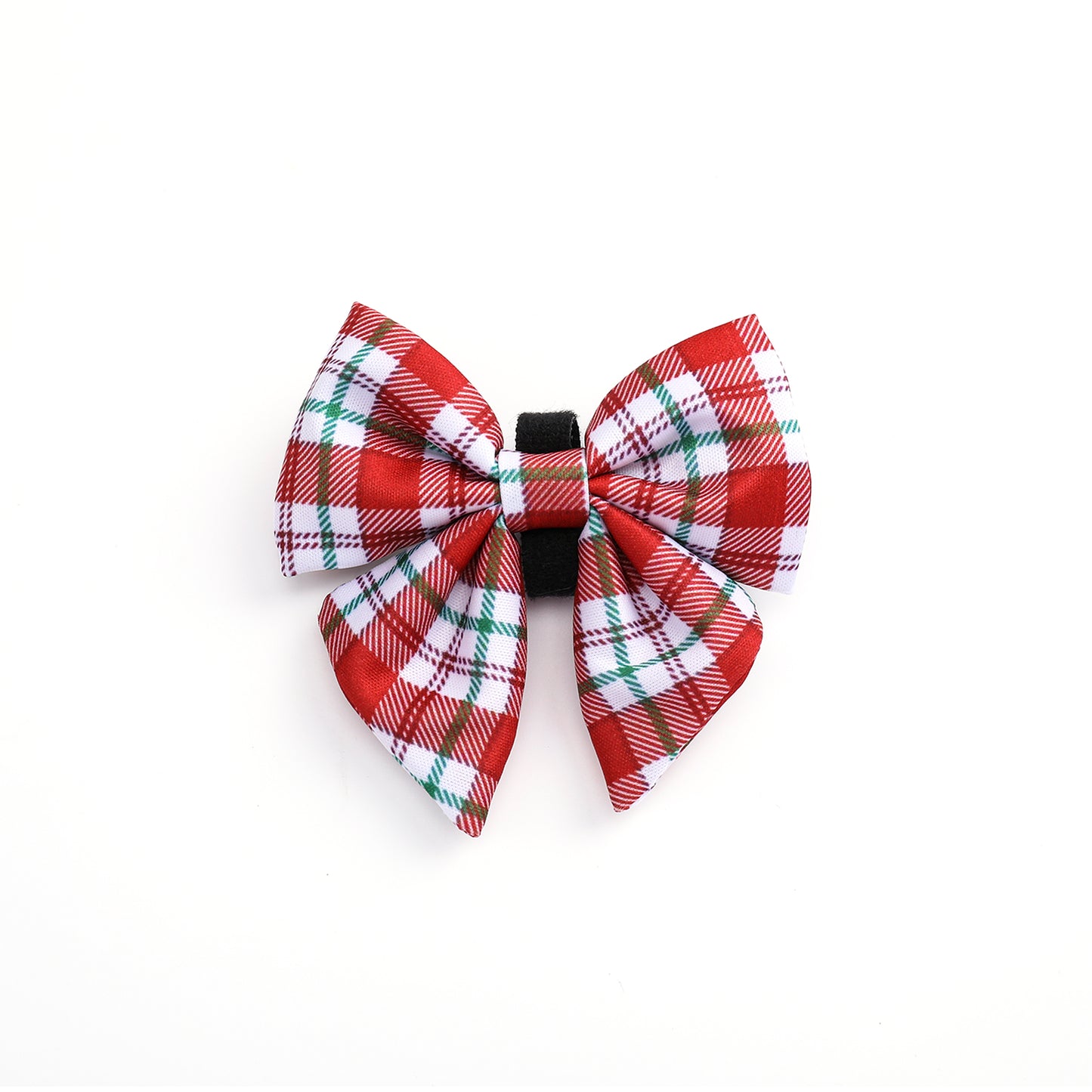 peppermint plaid bow